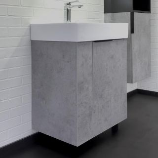 Тумба с раковиной Comforty Асти 60 00-00019190 Бетон светлый